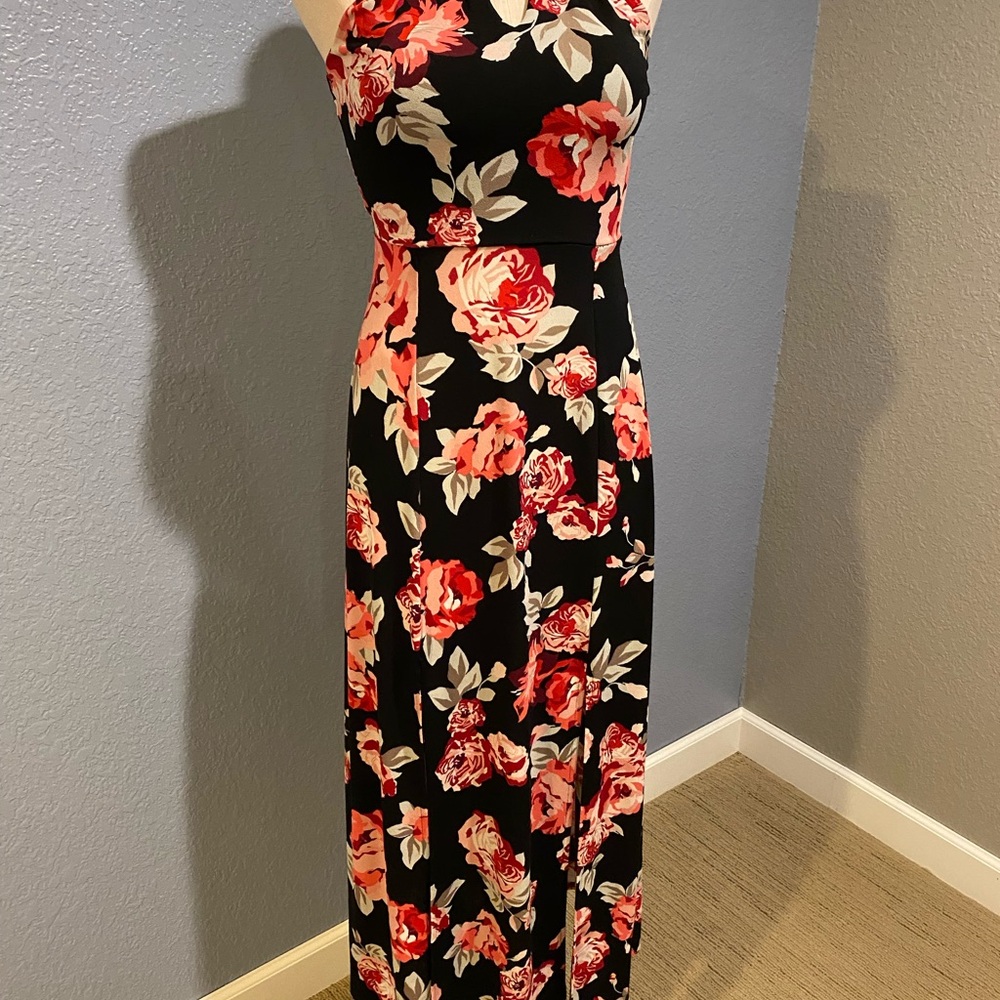 Candie's Pink Halter Maxi Sundress